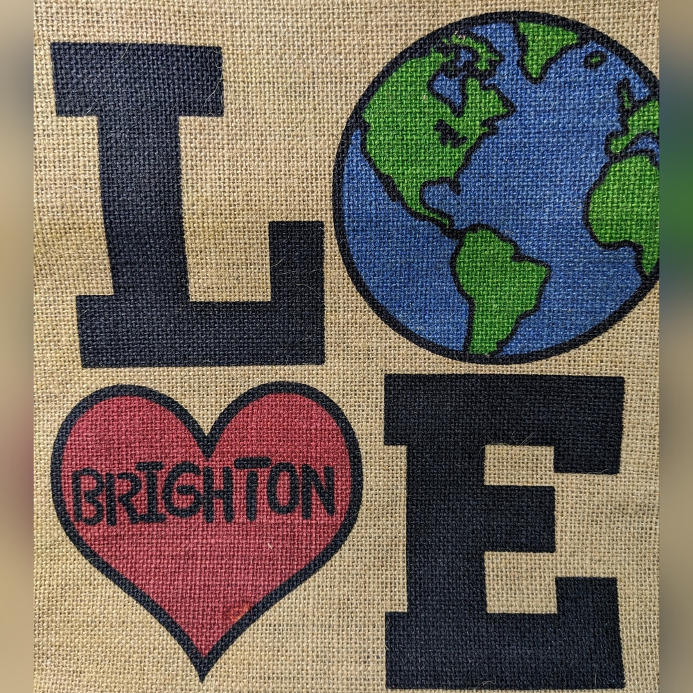 Brighton Love The Earth, Earth Day Woven Tote W/ Leather Trim 🌎 - Picture 4 of 12